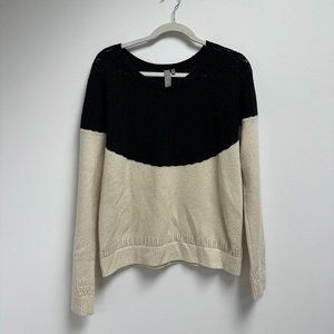 Black and Cream Sweater